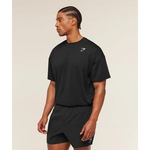 Gymshark T-Shirt de Sport Oversize Performance Homme Respirant à Séchage Rapide – Noir