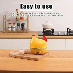 Cuiseur à Oeufs Électrique Compact pour 7 Oeufs Multifonction Cuisinière Rapide pour Oeufs Durs et Mollets