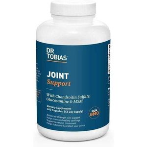 Dr. Tobias Joint Support Supplement avec Glucosamine Chondroïtine MSM, Soutient la Santé, la Fonction et la Flexibilité des Articulations, Suppléments Articulaires Extra Forts pour Hommes et Femmes, 240 Capsules