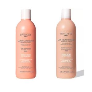Byphasse Laits éclaircissants à l'extrait de blé et à l'extrait d'avoine (500ml.) x2