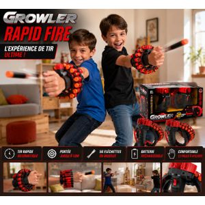 Jeux Growler Rapid  – Pack de 2 Pistolets Électriques