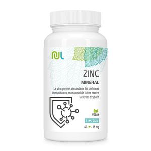 Zinc - complément alimentaire zinc  L'oligo-élément zinc participe à de nombreuses fonctions dans notre corps