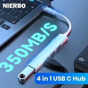4-en-1 USB C avec Type-C 1x USB 3.0 3x USB 2.0, charge multi-ports stable et adaptateur de connectivité pour téléphone portable