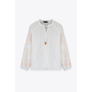 Marwa بلوزة بوهيمية عاجية