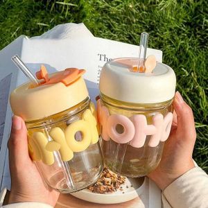 Verre réutilisable avec paille pour usage quotidien