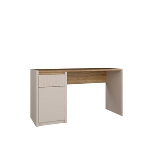 Kitea Bureau OAK SQUERE – 1 Tiroir, 1 Porte – Oak / Cachemire