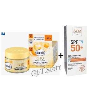 ACM كريم واقي من الشمس SPF 50+ (40 مل) وBalea كريم نهار مضاد للتجاعيد Q10 SPF 15 (50 مل)