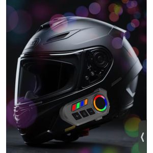 Casque sans fil Bluetooth 5.4 K06A, kit mains libres pour moto, écouteurs étanches, lecteur MP3, haut-parleur pour moto