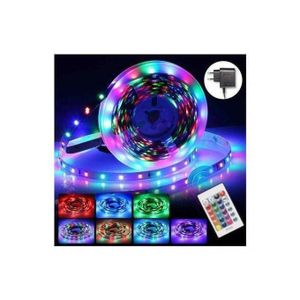 band led 5m RGB flexible Multi - couleur télécommande - plusieurs mode de lumière