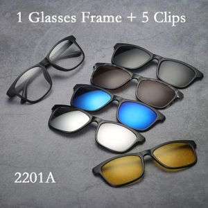 Lunettes Magic Vision 5 en 1 à Verres Interchangeables – Protection UV & Conduite Jour/Nuit