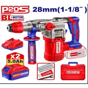 Emtop MARTEAU PERFORATEUR 40MM - 1600W SDS MAX (ERHRM1608)