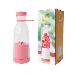 Mini Blender USB Portable 350-420ml, Mixeur Smoothie Fruits & Glace Sans Fil, 6 Lames Inox Idéal Voyage & Cuisine