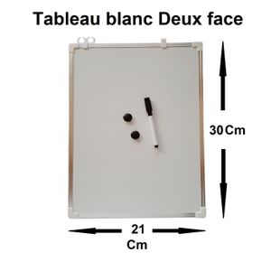 Tableau Blanc Magnétique Double Face, 30 x 40 cm Pliable Mini