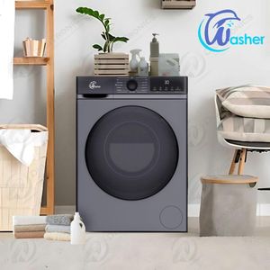 Washer Machine à laver 8KG automatique frontal haute performance, Black, WS-802