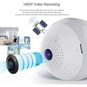 Caméra IP discrète 360° : Surveillez votre foyer à distance !