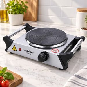 schlëizer Plaque de Cuisson Électrique 1 Feu – 31,5 × 21 cm