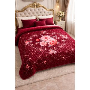 Suntech Couverture Polaire XXL Ruby Floral 220x210 cm