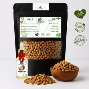 BIO SANTE Akpi graines beldi pour cuisine et soins 100 g + huile de Coco 15ml gratuit