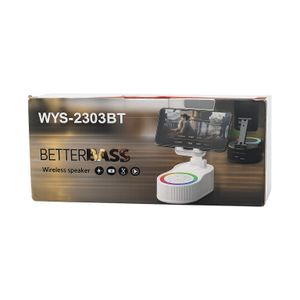 Enceinte Bluetooth avec support téléphone RGB Blanc