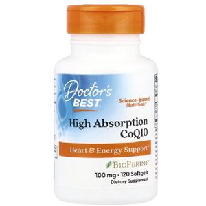 Doctor's BEST Doctor's Best, High Absorption CoQ10, 100 mg, 120 Softgels