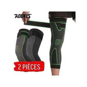 Pack 2 Genouillères de sport élastiques pressurisées, genouillères de soutien