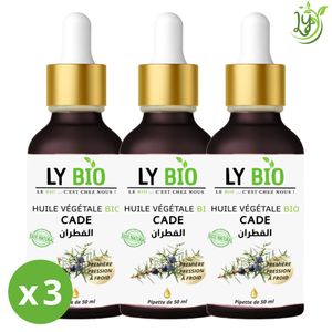 LY BIO PACK HUILE CADE 50ML - PIPETTE LOT DE 3 bouteilles