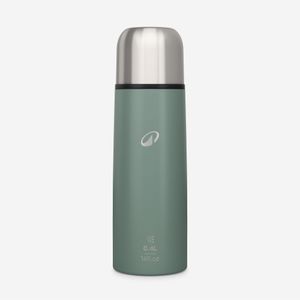 Bouteille Isotherme Inox 0.4L Avec Gobelet - Pour Randonnée Et Camping - Vert