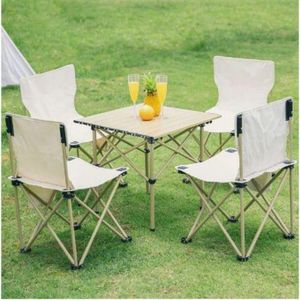 Table de Camping - Non spécifié - Pliable - 4 chaises - Léger - Portable