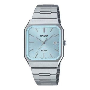 Casio  MTP-B185D-2A2V - Design classique au fond bleu clair avec dateur - Dimension 32/40mm - Dateur sur 3h - 