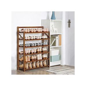 Étagère à Chaussures Pliable en Bambou Écologique