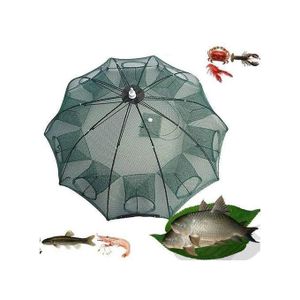 Appât de pêche pliable, piège filet à crabe, crevettes moulées cage trempée