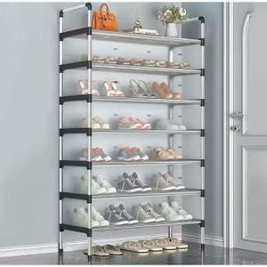 Étagère à chaussures Esthétique ,Meubles Entrée, Étagères Amovibles anti-poussière,