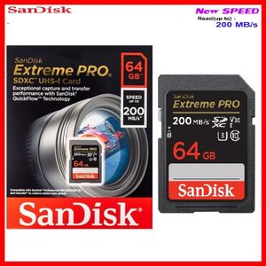 Sandisk Extreme PRO UHS-I Classe 10 U3 V30 200 Mo/s UHD 4k // Carte mémoire  SDXC 64Gb à prix pas cher