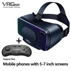 VR SHINECON Lunettes VR Pro avec Manette Bluetooth – Casque de Réalité Virtuelle 3D pour Smartphones 5 à 7 Pouces