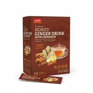 Lipatea مشروب فوري (زنجبيل-عسل-قرفة) 20 كيس قابل للذوبان