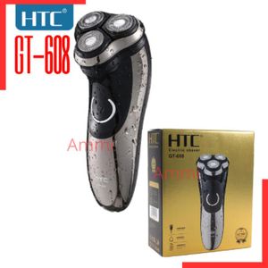 Htc GT 608 Rasoir pour homme professionnel entièrement lavable, tondeuse de rasage électrique lavable avec lames flottantes, Rechargeable résistant à l'eau