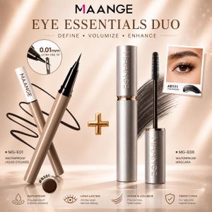 Maange Precision Eye Duo – Eyeliner Liquide Waterproof B201 & Mascara Waterproof B111 pour un Regard Défini
