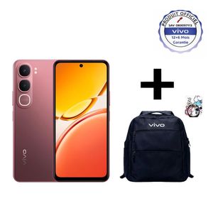 vivo Y21D - 6,6" - 128Go + 6GB - Red + Cadeau de cartable et stent annulaire