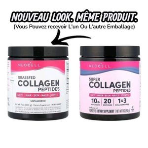 Neocell Grassfed Collagen Peptides (Peptides de collagène d'animaux nourris à l'herbe) - Unflavored - 7 7 7 7 7 7 7 7