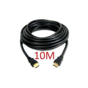 Câble HDMI de 10 mètres en noir - Haute vitesse et performance exceptionnelle