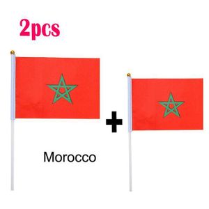 قطعتان من العلم المغربي، علم المغرب