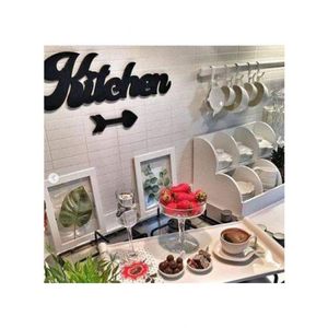 Cuisine Kitchen mural avec fléche