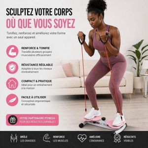 Appareil D'entraînement De Taille - Appareil De Fitness Pour Abdominaux Debout - Machine De fitness à Sculpter La Taille - Disque D'équilibre Avec Corde De Traction