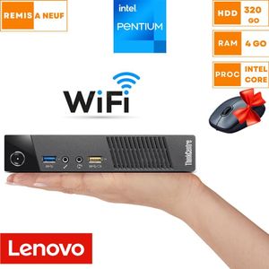 Lenovo Mini ThinkCentre M93P Intel CORE -320Go HDD- 4Go Ram-WIFI - Remis à neuf