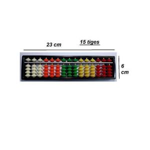 Abacus soroban en multicouleur 15 colonnes