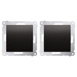 SIMON Interrupteur - Éclairage - Standard - Connexion à vis avec griffes - Lot de 2