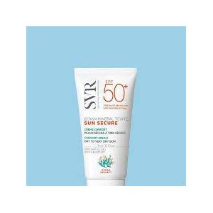 SVR Crème Solaire - Sun Secure Écran Minéral Teinté - SPF50+ - Peaux Sèches - 60g