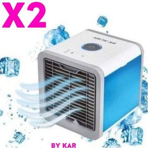 ×2 Climatiseur portable, humidificateur mobile, refroidisseur d’air portable