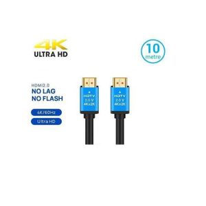 WDLINK Câble HDMI 10m 4K HDTV Premium Haute Vitesse 2.0V