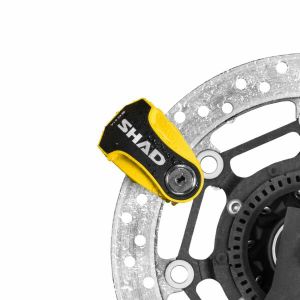 SHAD Antivol à Disque Moto  SC61A avec Alarme 120dB - Noir/Jaune